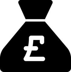 Pounds Money Bag Tracing Svg Vector, Free Vectors File